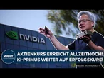 NVIDIA: Allzeithoch! Aktie weiter im Höhenflug – KI-Primus nun wertvoller als Microsoft!
