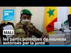 Mali : les partis politiques de nouveau autorisés par la junte • FRANCE 24