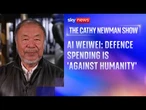 Chinese artist Ai Weiwei discusses defence spending, AI, freedom of speech and social media bans