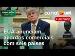 Brasil pede adiamento de tarifaço aos EUA; balanços de big techs; dólar hoje e mais notícias