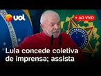 Lula fala à imprensa sobre instalações de estações de tratamento de esgoto; assista ao vivo