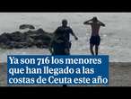 Ya son 716 los menores que han llegado a las costas de Ceuta este año