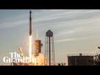 SpaceX’s Falcon 9 rocket lifts off on a mission to replace two stuck Nasa astronauts