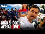 LIVE: Aerial view of university where Charlie Kirk was shot
