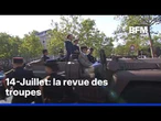 14-Juillet: Emmanuel Macron passe en revue les troupes