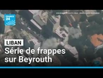 Au Liban, une série de frappes israéliennes sur la banlieue sud de Beyrouth dimanche • FRANCE 24