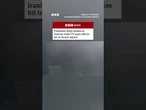 Moment presenter flees studio as Iranian state TV says offices hit in Israeli attack. #BBCNews