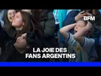 L'explosion de joie des supporters argentins après la qualification en finale de l'Albiceleste
