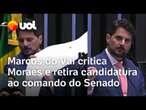 Marcos do Val faz protesto contra Moraes, retira candidatura à presidência do Senado e alega censura