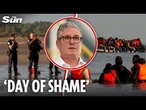 More than 1,100 migrants cross to UK in packed dinghies as Starmer 'loses control of border'