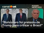 Bolsonaro foi pretexto de Trump para criticar o Brasil; ponto central é econômico, diz Temer