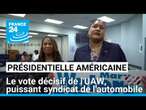 Présidentielle américaine : les syndicats du Michigan partagés entre démocrates et républicains