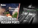 Ukraine launches barrage of strikes hitting Russian ships in key occupied ports