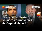 Flávio Bolsonaro reforçou ideia de que é camisa 10 de Lula durante mês da Copa | Letícia Casado