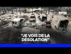 Incendie en Gironde: les sinistrés constatent les dégâts considérables après le passage des flammes