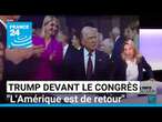 Donald Trump devant le Congrès américain : "L'Amérique est de retour" • FRANCE 24