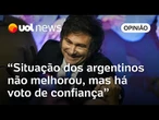 Milei ganha voto de confiança apesar de situação não ter melhorado na Argentina | Amanda Cotrim