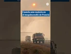Cautelosos y vigilantes en Francia ante la mejoría de la situación del megaincendio