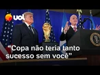 Trump recebe elogios de Infantino: ‘Copa do Mundo não teria tanto sucesso sem você’
