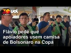 Flávio Bolsonaro pede que eleitores 'usem a camisa do Bolsonaro' na torcida pelo Brasil na Copa