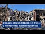 Las tropas rusas bombardearon masivamente todo el territorio nacional con 145 drones
