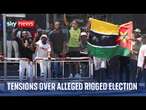 Protesters clash with police in Mozambique as new president is sworn in