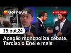 Eleições: apagão monopoliza debate com Boulos e Nunes; crise da Enel; Lula e evangélicos | UOL News