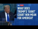 Donald Trump celebrates Supreme Court win but what does it mean for America?