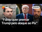 Flávio Bolsonaro diz que vai aos EUA defender Pix, após enviar dossiê ao país
