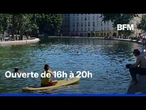 La baignade devient autorisée à certains endroits dans le canal Saint-Martin à Paris