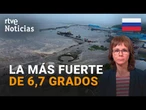 RUSIA: Registra MÁS de 90 RÉPLICAS tras el potente TERREMOTO en la península de KAMCHATKA | RTVE