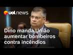 Dino manda União aumentar bombeiros contra incêndios na Amazônia e Pantanal