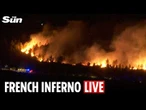 LIVE: Thousands evacuated as wildfires scorch southern France