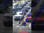 ‘Spider-Man’ helps someone cross the street