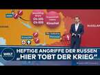 UKRAINE-KRIEG: „Hier tobt der Krieg“ - Heftige Gefechte - Russen rücken immer wieder vor