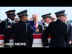Trump attends dignified transfer of U.S. service members killed in Iran war