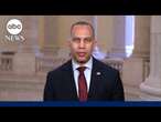 Minority Leader Jeffries says Democrats 'showed restraint' during Trump address to Congress