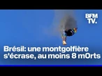 Au Brésil, une montgolfière s'est écrasée avec 21 personnes à bord
