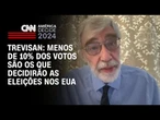 Trevisan: Menos de 10% dos votos são os que decidirão as eleições nos EUA | AGORA CNN