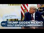 MEXIKO ODER AMERIKA: Ein Meer mit neuem Namen? Donald Trump krallt sich den Golf!