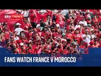 Fans watch France and Morocco World Cup quarter-final