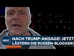 UKRAINE-KRIEG: Nach Trump-Ansage! Jetzt lästern die Russen-Blogger über den US-Präsidenten!