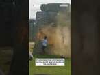 Environmental protestors spray world-famous Stonehenge