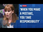 Rayner gives resignation speech in the House of Commons