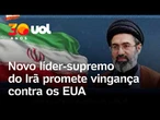 Novo líder-supremo do Irã promete vingança contra os EUA durante funeral do pai