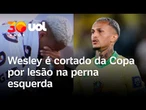 Wesley é cortado da seleção por lesão, e Ancelotti chama meio-campista Éderson para Copa do Mundo