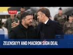 Zelenskyy welcomed to the Elysee Palace