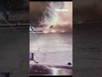 WATCH: Firework tent goes up in flames, spewing fireworks #shorts #fireworks #4thofjuly2025 #fire