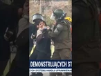Starcie policji ze studentami podczas protestów w Santiago (Chile)