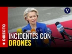 DIRECTO: Von der Leyen, viaja a Lituania para tratar los incidentes con drones